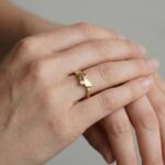 Gouden ring Christian model