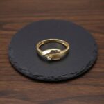 Christian ring met diamant 0.015ct.