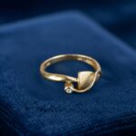 Christian fantasie ring met 0.01ct.