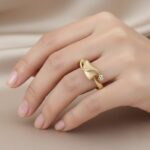 Christian fantasie ring met 0.01ct.