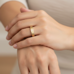 14 karaat Christian gouden ring fantasie