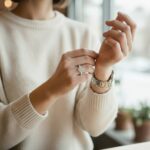 Wit gouden ring in marquise vorm