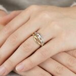Christian bicolor gouden ring met 0.10ct.