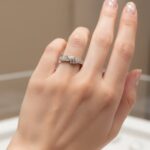 Wit gouden fantasie ring met zirkonia