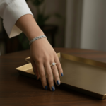 Bicolor gouden ring met 0.05ct.