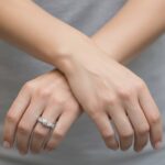 Wit gouden fantasie ring met zirkonia