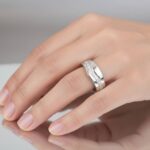 Wit gouden ring 0.16ct. met diamanten