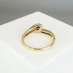 Geel gouden ring met 0.21ct diamant