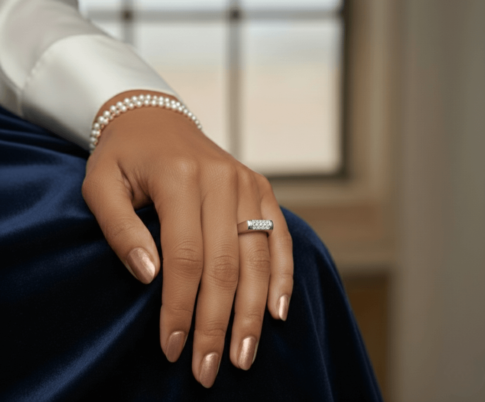 Wit gouden ring met 0.30ct.