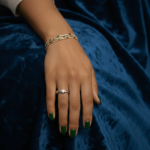 Wit gouden ring met princess diamant