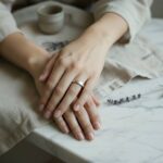 Christian wit gouden matte ring