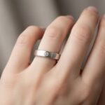 Christian wit gouden matte ring