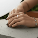 Bicolor gouden ring cachet model