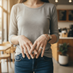 Wit gouden ring met princess diamant