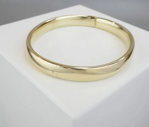 14 karaat occasion gouden slavenarmband