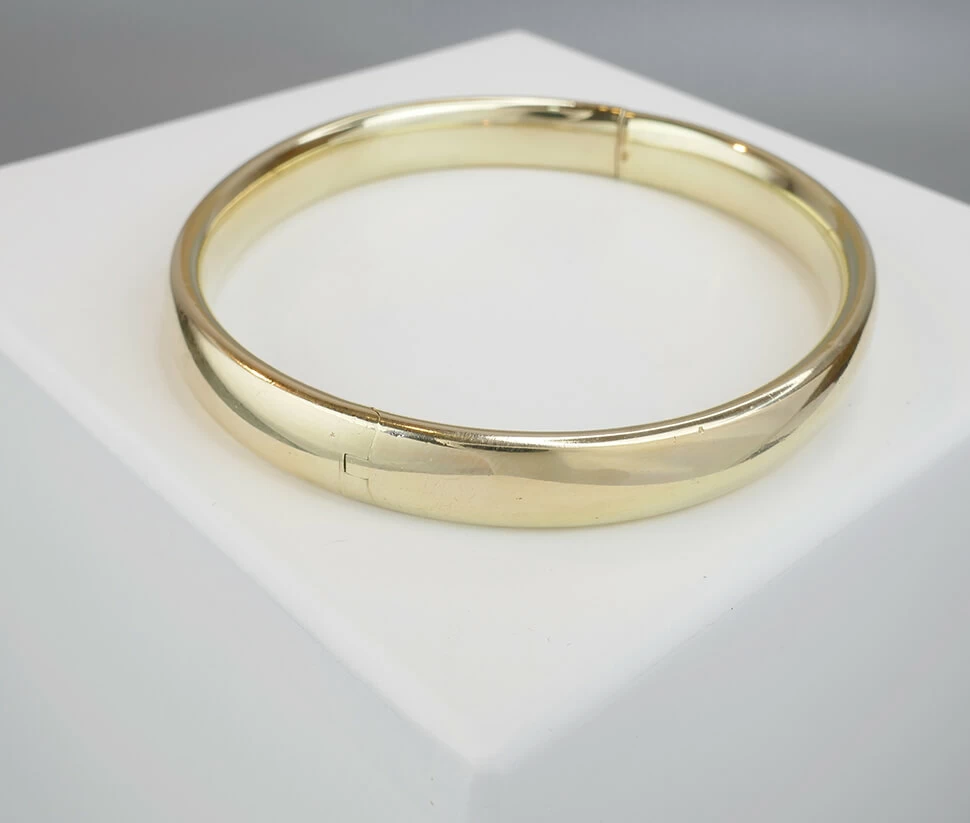 14 karaat occasion gouden slavenarmband