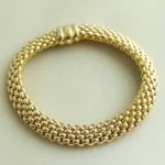 Fobe geel gouden schakelarmband Fobe geel gouden schakelarmband