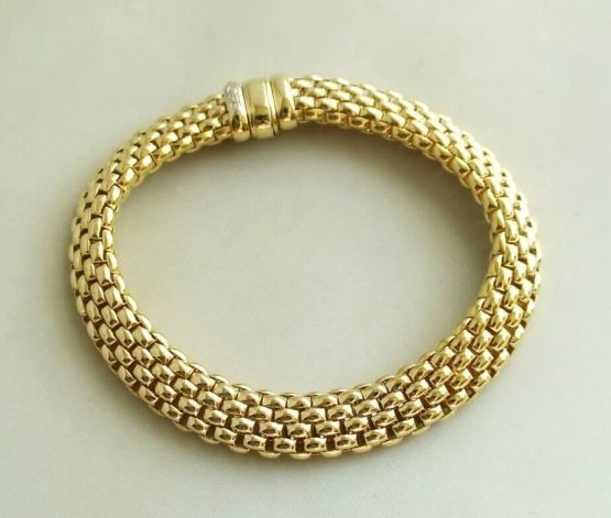 Fobe geel gouden schakelarmband Fobe geel gouden schakelarmband