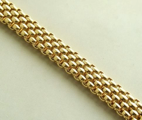 Fobe geel gouden schakelarmband
