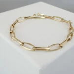 14 karaat gouden closed forever schakelarmband 14 karaat gouden closed forever schakelarmband