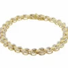 Bicolor gouden armband met diamanten