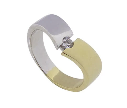 Bicolor diamanten ring Atelier Christian