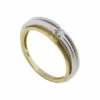 Bicolor gouden ring met solitair briljant