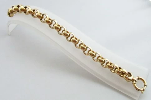 14 karaat geel gouden armband