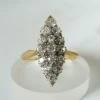 Antieke gouden ring met briljanten