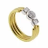 Gouden ring met diamant en briljant