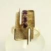 Occasion gouden ring met amethyst