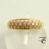 Geel gouden ring met briljanten