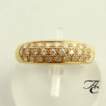 Geel gouden ring met briljanten Geel gouden ring met briljanten
