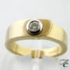 Atelier Christian gouden ring met solitair briljant