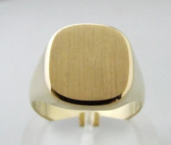 Heren geel gouden zegelring