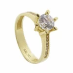Christian 14 karaat gouden ring met zirkonia Christian 14 karaat gouden ring met zirkonia