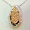 18 karaat bicolor hanger met diamanten