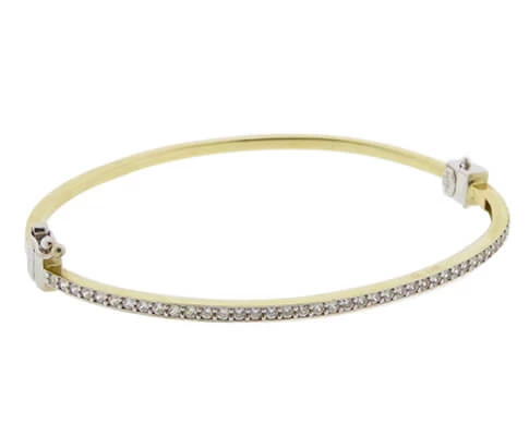 Bicolor armband met zirkonia