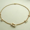 Geel gouden parel collier