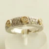 14 karaat bicolor gouden ring met briljanten