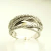 Wit gouden Christian ring met diamant