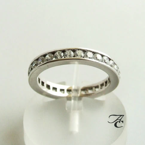 Atelier Christian wit gouden ring met zirkonia