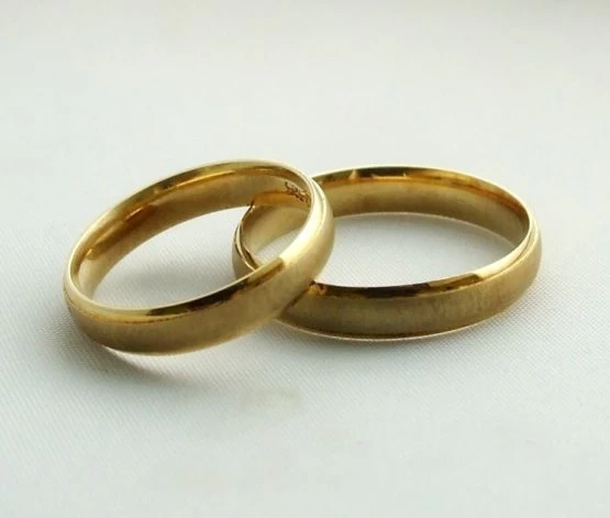 Gouden trouwringen mooi egaal