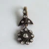Gouden hanger met roosdiamant