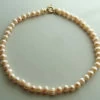 Parelcollier met gouden slot