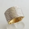 Gouden Christian ring met zirkonia
