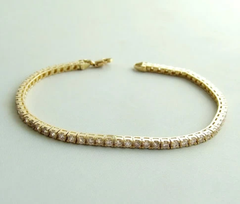 Christian gouden armband met zirkonia