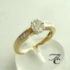 Atelier Christian geel gouden ring met briljanten