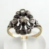 Occasion gouden ring met roosdiamanten