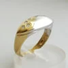 Christian geel- en wit gouden ring met diamant